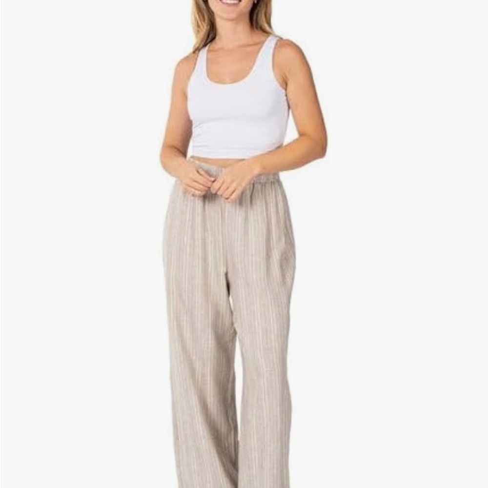 Linda Anderson linen blend travel pants-large NWT - Picture 6 of 6